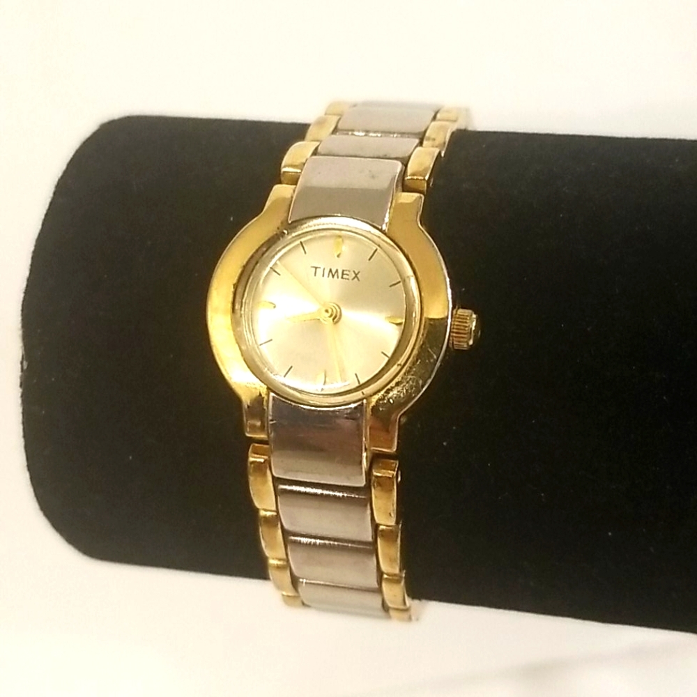 TIMEX 2 Tone Silver and Gold Ladies Watch